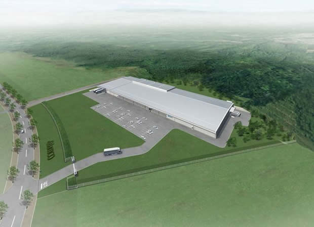 Rendering of the new factory of Aircraft Components Company in Natori City, Miyagi Prefecture
（Photo: Courtesy of TAISEI CORPORATION）