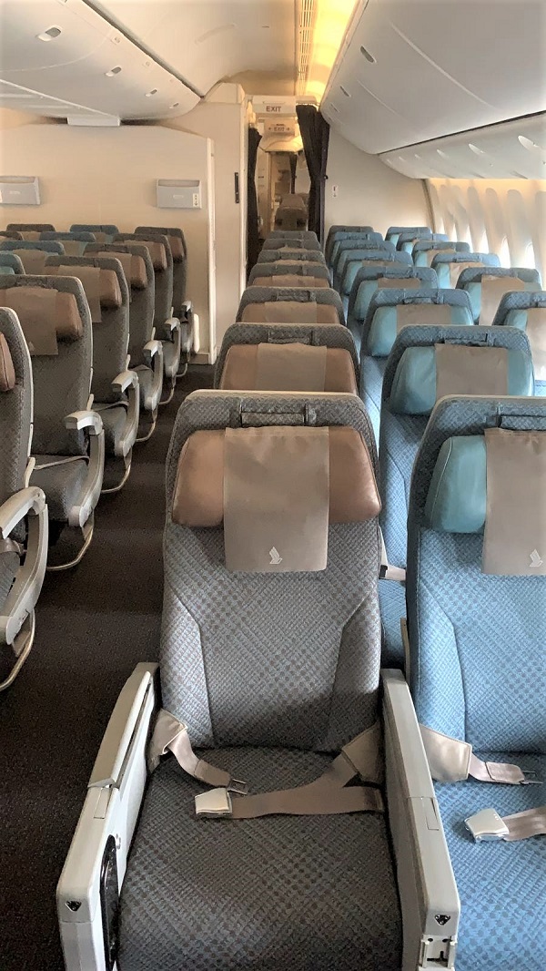 Passenger cabin before conversion